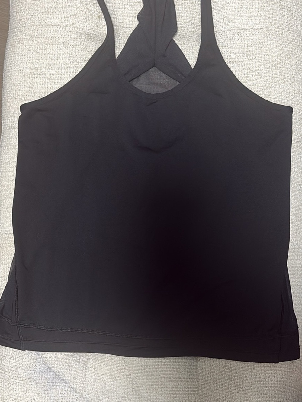 lululemon athletica Black Racerback Tank with Twist Back